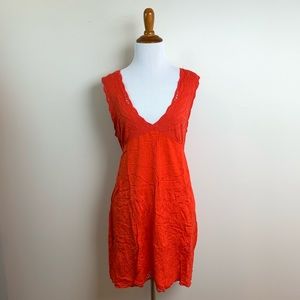 Free People V-Neck Flowy Dress